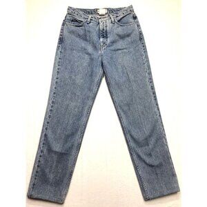 90s GUESS Acid Wash Jean Women 30 (28x29) Light Wash Denim Blue USA Made Hi Rise